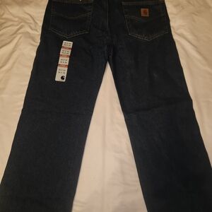 Carhartt Men's Deep Indigo Straight Leg Jeans 35x34 NWT